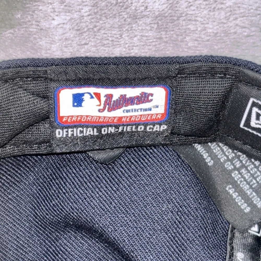 New Era 59FIFTY Seattle Mariners Hat Navy Teal On-Field Fitted Cap 7 5/8 MLB